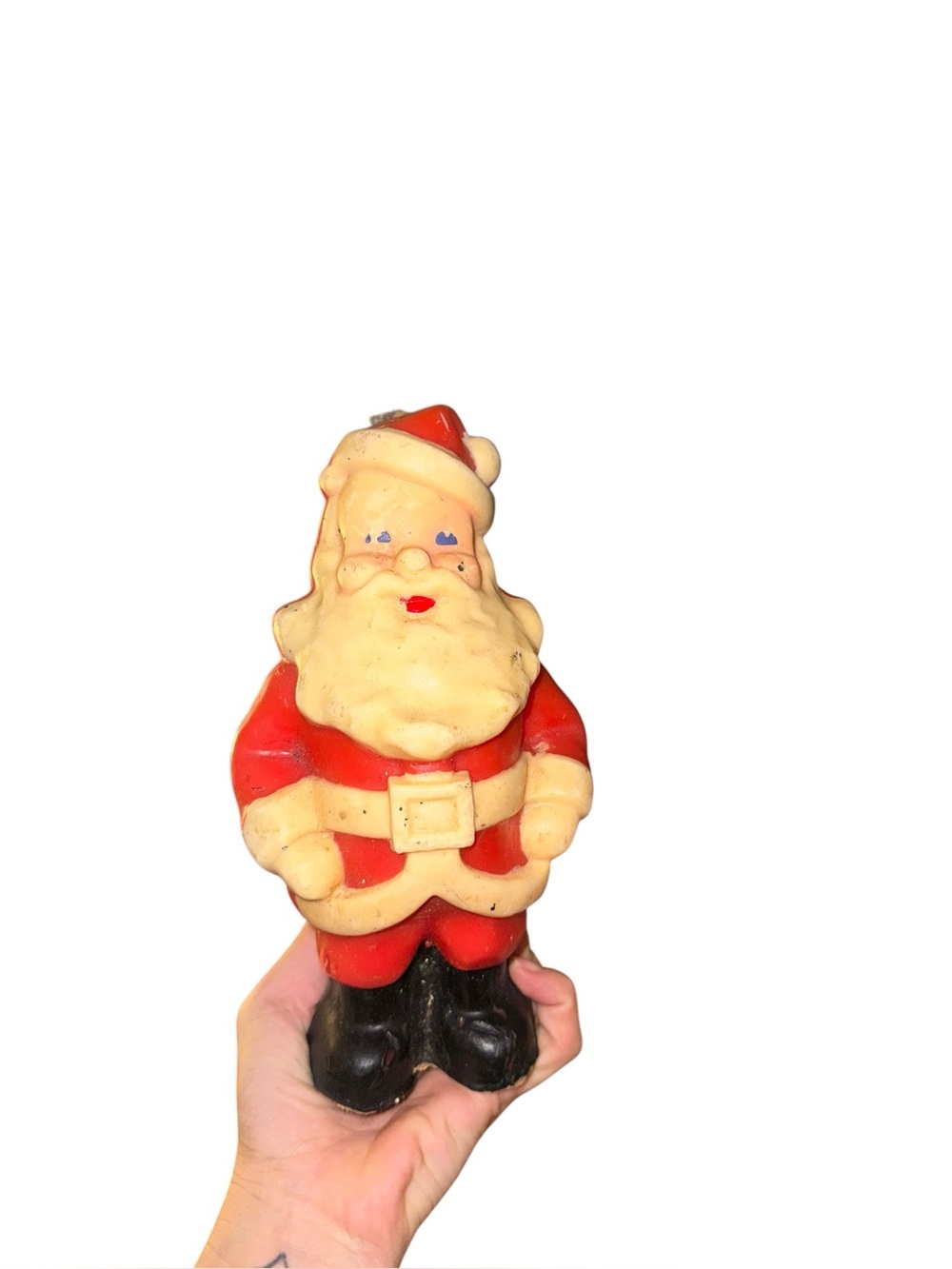 Large vintage Gurley Santa Christmas candle